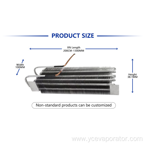 High Efficient Copper Tube Finned Evaporator for Cooler